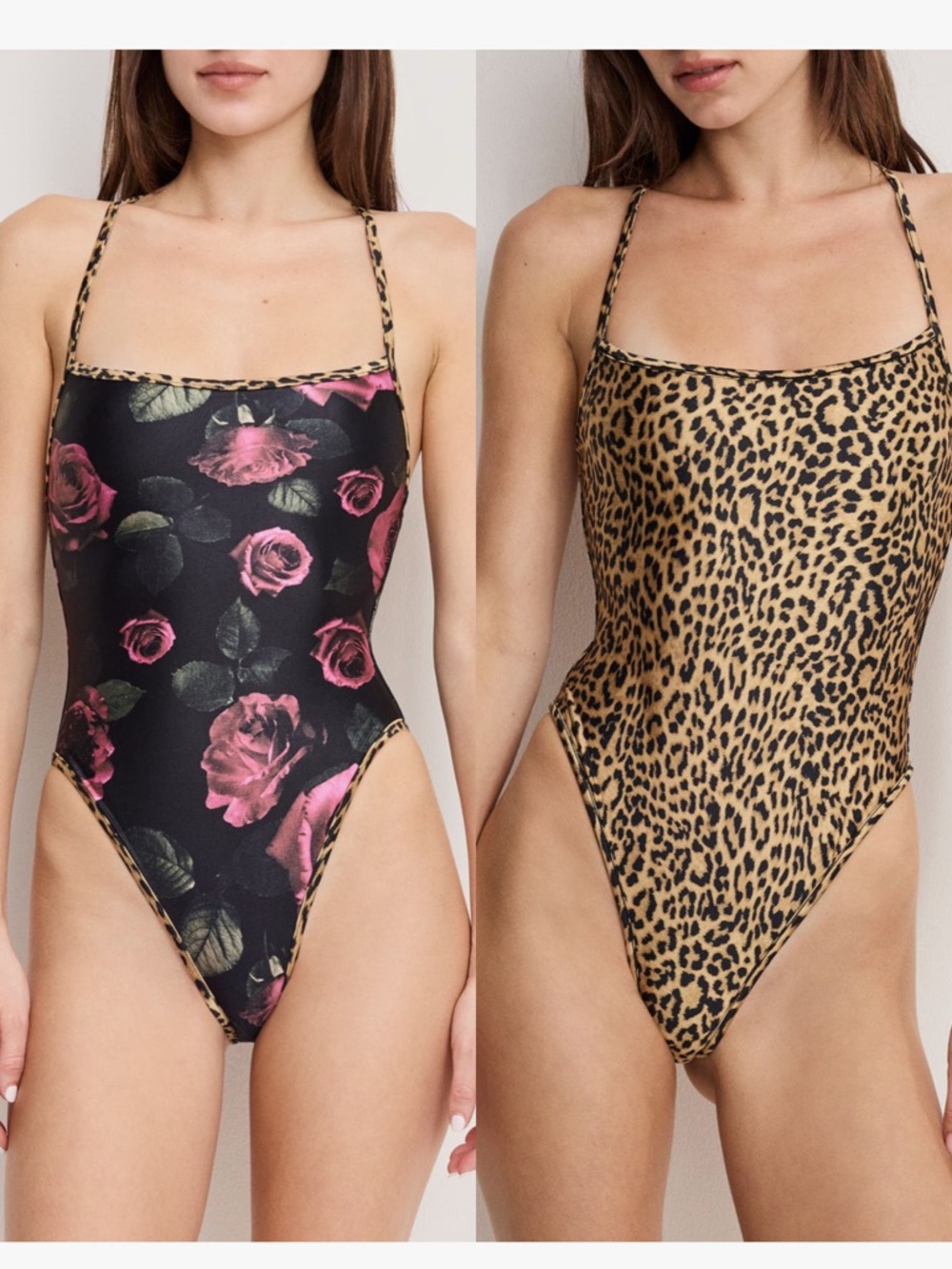 Good American Reversible Lace up One Piece Swimsuit